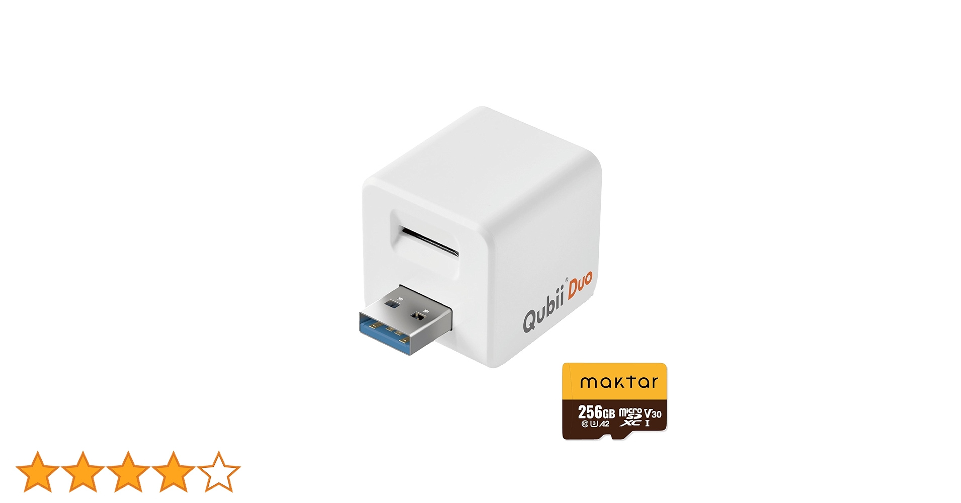Qubii Duo USB Type A ホワイト 256GB microSD Amazon.co.jp: Qubii Duo USB Type A ホワイト (256GB microSDセット